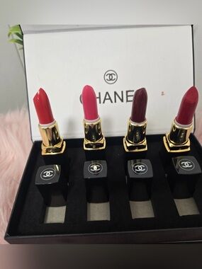 Chanel 4 Pcs Full Size Lipstick Gift Set